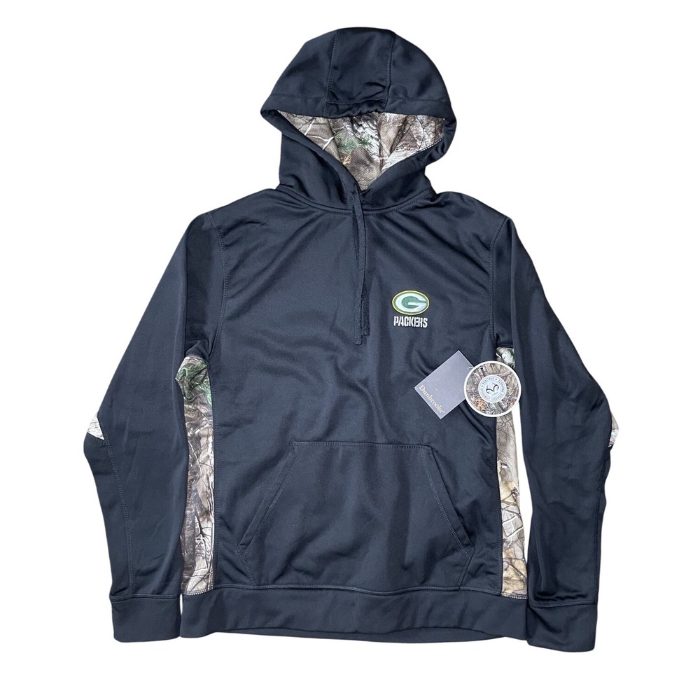 NWT Green Bay Packers Dunbrooke Hoodie Men's M‎ Camo Logo NFL football Comfort